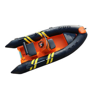<span class=keywords><strong>Bateau</strong></span> de ski nautique pliable et stable en fibre de verre Qingdao Haohai Sailing avec logo personnalisé, RIB430A, 5 places - Product Image 2