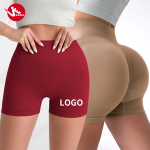 Shorts de cycliste taille haute à effet galbant, respirants et à séchage rapide, pour le sport, de la marque Source Factory - Product Image 1