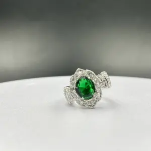 Yizuan Verkopen Goed Zirkonia S925 Sterling Zilveren Paar Ring Schattige Mooie Ringen Van Meisjes