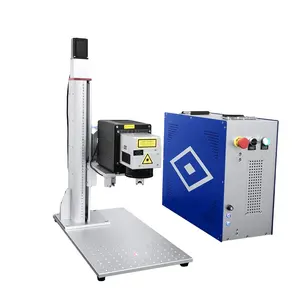BEC LASER 3D dynamic 30W 50W 80W 100W pipe fiber laser marking machine for metal engraving on curved surface Buddha embossing