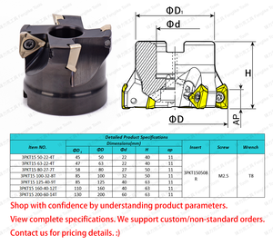 3PKT150508แทรก3PTE10หนักเครื่องกัดป้อนอย่างรวดเร็ว & ป้องกันการสั่นสะเทือนที่จับเครื่องมือล็อค Collet ODM ปรับแต่งได้ - Product Image 6