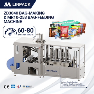 LINPACK Professional Factory High Standard Automatic Real-time Plastic Bag Making &amp; Full Servo Packaging Line - Product Image 1