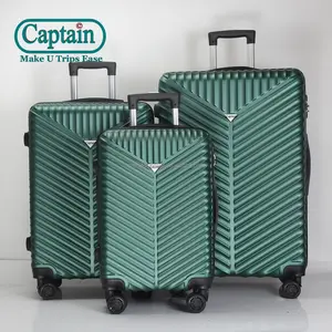 高品质花式个性化手提箱硬壳行李箱套装热卖机舱尺寸彩色旅行行李箱3件