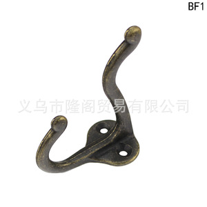 Antique Style Clothes <b>Hook</b> Zinc Alloy <b>Wall</b> Mounted Single <b>Hook</b> 70mm Length BF1 - Product Image 5