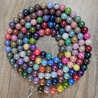 Couleur mélangée grosses perles en plastique stylo porte-clés barre bricolage accessoire perlé 20mm paillettes confettis paillettes acrylique perles rondes