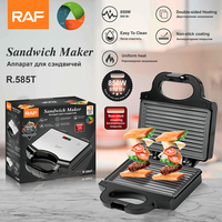 Machine à steak gaufrés RAF Offre Spéciale Chauffage double face Revêtement antiadhésif Machine à sandwich 850W