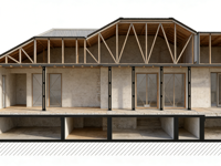 Villa préfabriquée modulaire moderne LGS, assemblage rapide, hôtel, appartement, structure en acier haute résistance, construction de qualité