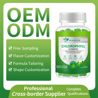 Gummies de Chlorophylle 100mg, 60 Unités – Mélange Naturel Stimulant Immunitaire – Complément Alimentaire en Gummies de Chlorophylle – OEM ODM Vente en Gros Marque Privée