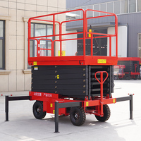Élévateur électrique semi-automatique pour échafaudage de travail aérien Élévateur à ciseaux hydraulique pour échafaudage