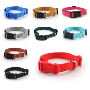 New Nylon Dogs Training Dog Collar Led Dog Collars Combat Pet Collar For With Control Handle