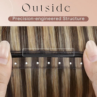 Cheveux russes vierges bruts, cuticules alignées, super double drawn, ultra fins, pour extensions micro anneaux Remy, coupables n'importe où