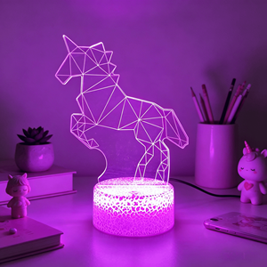 Smart Factory Led Acrylic Lamps Cute Cat Deer 3D Night <b>Light</b> Children's Gift Collection Home Decor Animal <b>Lights</b> Lamp - Product Image 3