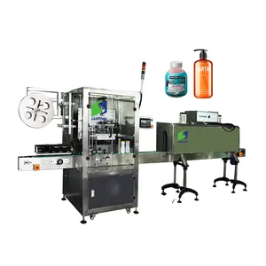 PVC PET Film Plastic Bottle Automatic Shrink Sleeve Label Wrapping Labeling Machine