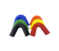 Venta caliente personalizado de alta temperatura radiador de coche Intercooler enfriador filtro de aire conector codo de admisión manguera de silicona corte de 45 °