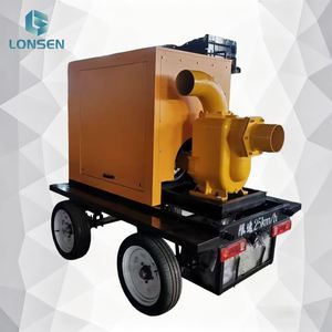 Bomba de Agua Diésel Weifang 4105 4102 de 300cbm y 4 Cilindros con Remolque y Caja Impermeable - Product Image 1