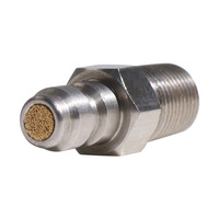 Nouveau connecteur de bouchon rapide de 8MM clapet anti-retour à sens unique en acier inoxydable adaptateur de mamelon de remplissage M8 * 1 M10 * 1 1/8npt 1/8bpsp