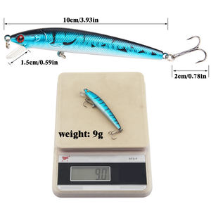 <span class=keywords><strong>Esca</strong></span> Rigida da 10cm/9g in ABS con Sfere Sonore, Minnow in Plastica <span class=keywords><strong>per</strong></span> Tonno e Salmone, Attrezzatura da Pesca Artificiale in Busta OPP - Product Image 3