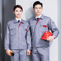 Vêtements de travail Printemps-Automne, ensemble de vêtements de travail à manches longues, veste de travail pour usine, atelier, entrepôt
