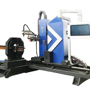 Otomatik I H kiriş üretim hattı yapısal metal işleme makineleri plazma kesici ürün beveling kesme hattı