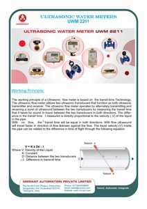 Compteur d'eau ultrasonique écologique pour les stations de traitement de l'eau, les bâtiments commerciaux et les systèmes d'eau intelligents, disponible à la vente - Product Image 3