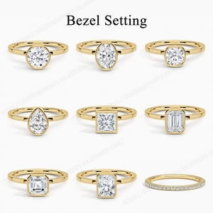 Bagues pour femmes en <span class=keywords><strong>or</strong></span> pur 9K 10K 14K 18K, <span class=keywords><strong>bague</strong></span> de fiançailles torsadée personnalisée avec diamant et moissanite en <span class=keywords><strong>or</strong></span> AU750 - Product Image 4