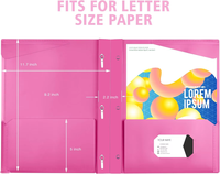 Carpeta de Archivo de Plástico PP con Ranura para Tarjetas de Presentación y 3 Bolsillos, Color Personalizado, Precio de Mayoreo de Fábrica, para Negocios y Escuela