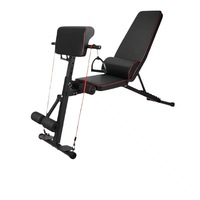 Banc de musculation pliable portable LINGXI noir en acier au carbone multi-positions, unisexe, pour entraînement de force à domicile – Meilleure vente