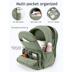 Mochila de Viaje Uselike para Portátil de 15.6 Pulgadas, Resistente al Agua, Acolchada, para la Universidad, para Mujer, Mochila de Trabajo con Forro de Poliéster, 27L - Product Image 5