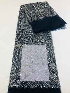 कशीदाकारी भारी बेडेड टुल फीता कपड़े के लिए पैटर्न के साथ सेक्विन कढ़ाई - Product Image 1