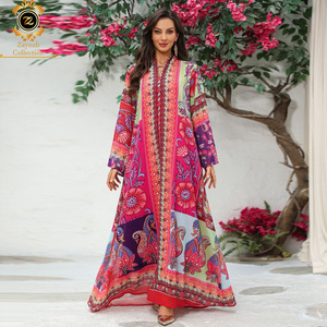 Zaynab Ademend Polyester Abaya voor Vrouwen, Moslim <span class=keywords><strong>Qatar</strong></span> Design, Elegant, Bescheiden, Vier Seizoenen, Handgestikt, Nieuw - Product Image 1