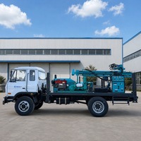 Foreuse hydraulique diesel montée sur camion pour puits d'eau, machine de forage robuste pour puits profonds à vendre