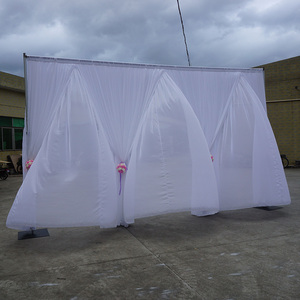 Aluminum <b>backdrop</b> support <b>stand</b> adjustable pipe drape for events - Product Image 6
