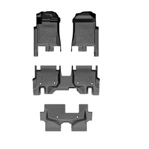 Tapis de sol de voiture KQD, ensemble complet de 3 pièces, TPE antidérapant, motif géométrique, épaisseur 3-3,5 mm, pour EVEREST 2024, avec garantie d'un an - Product Image 2