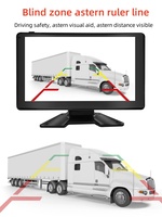 10.1 pouces écran tactile 4CH DVR moniteur avec mise à niveau de la carte USB TF vue latérale caméra de recul fonction de vue nocturne moniteur de voiture divisé
