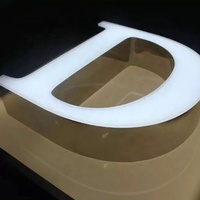 Panneau de signalisation d'usine Led sans bordure lettre lumière fumée boutique affaires Led canal lettre signe pour la publicité