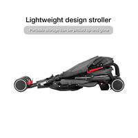 Poussette pour bébé convertible 3 en 1 Poussette pour nouveau-né 0-36 mois Pli détachable Tout terrain Rangement pratique