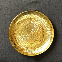11/13 "4 couleurs rond en plastique galvanisé motif plaque fruits plat bol plateau décoratif chargeur assiettes pour la décoration de mariage