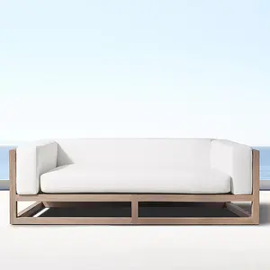 Hotel Luxus Teakholz im Freien Lounge-Möbel-Set Terrasse Massivholz Gartensofa 1 2 3 Sitze mit Osmanischem Bau