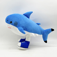 Vente en gros disponible Italie Brainrot Tung Tung Sahur Figure Peluche Jouet Italie Brainrot Brainrot Tralalero Tralala Requin bleu