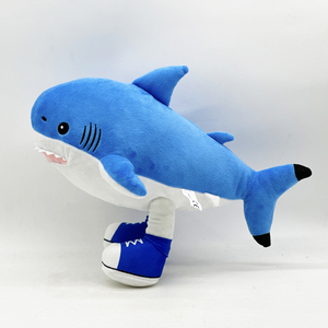 Venta al por mayor disponible Italia Brainrot Tung Sahur figura peluche Italia Brainrot Tralalero Tralala tiburón azul - Product Image 3