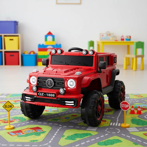 SunnyPeak Çocuklar İçin Açık Hava 4 Tekerlekli Elektrikli Binilebilir Araba, Ebeveyn Kumandası ile - ABS Plastik 12V Akü 1-8 Yaş - Product Image 1