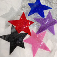YiYi Großhandel Koreanische Acryl Haarnadeln Pinzas Para El Cabello Glänzende Sterne Acetat Haar klauen Clips Für Mädchen