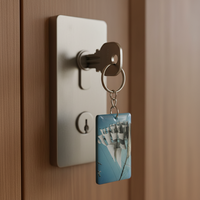 Porte-clés intelligent NFC étanche en PVC époxy, taille 50*30mm, puce RFID 13,56 MHz 1k, contrôle d'accès