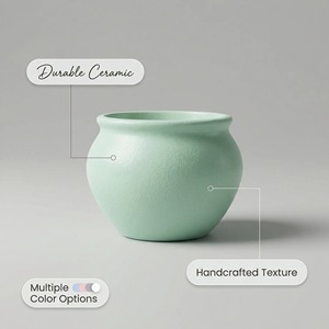 Macetas de Cerámica para Suculentas, Macetas para Plantas, Adornos de Jardín, Interior y Exterior, Precio al por Mayor, Diseño - Product Image 5