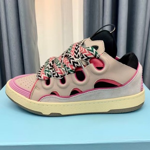 Zapatos Deportivos de Diseño de Lujo y Alta Calidad, Negros, con Malla, Suela Gruesa, con Cordones, para Caminar, de Marca Famosa, Casuales, Modernos y a la Moda - Product Image 2