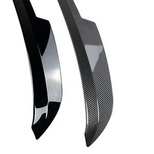 Alerón trasero Volkswagen en negro piano con textura de fibra de carbono, alerón de maletero en forma de ala de ABS para Tiguan MK2 R-Line 2017+ - Product Image 5