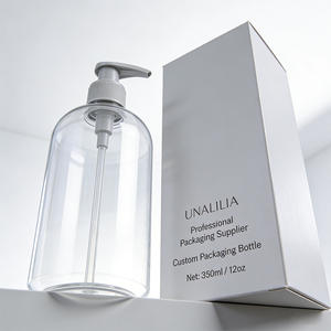 Botella de Plástico PET Transparente de 350 ml (12 oz) con Bomba Dosificadora para Champú, Acondicionador para el Cabello, Jabón Corporal, Envases al por Mayor - Product Image 4