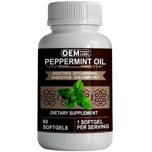 ペパーミントオイルカプセル胃健康サポートペパーミントオイルソフトジェル大人用 - Product Image 1