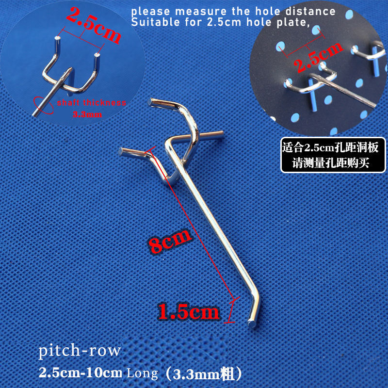 Set 32 Ganci Per Pannelli Forati Sgehai - 16 Da 10cm E 16 Da 5cm, Acciaio Inox, Per Garage E Cucina - Foto 5