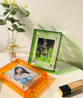 Cadre Photo Acrylique Transparent Creative Ins Coloré Image Table Réglage Présentoir pour Encadrement d'Affiche et Ornements